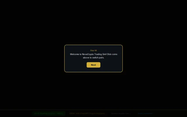 Crypto Trading Simulator – 11 coins, candlestick charts, zero risk