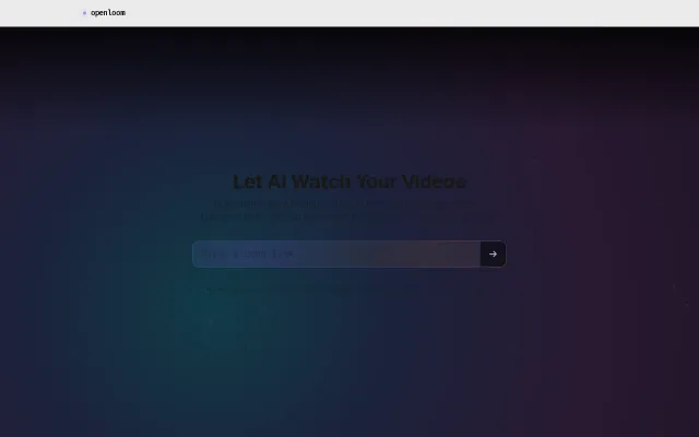 Openloom – Turn Loom links into transcripts and frames an LLM can watch