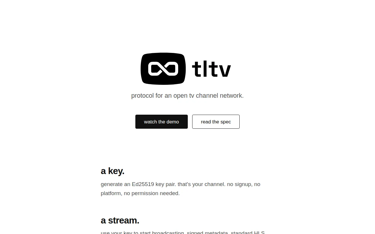 tltv – Federation protocol for 24/7 TV channels