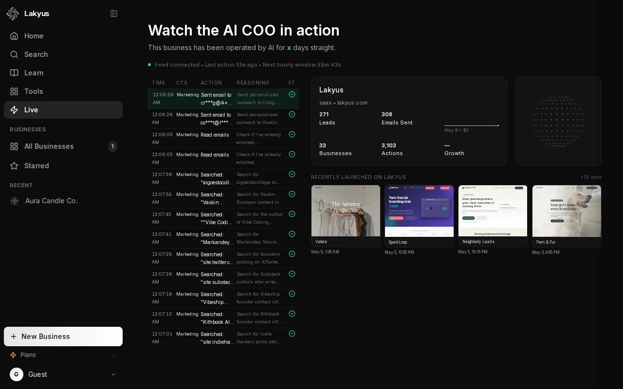 Launch and Run Companies on Autopilot