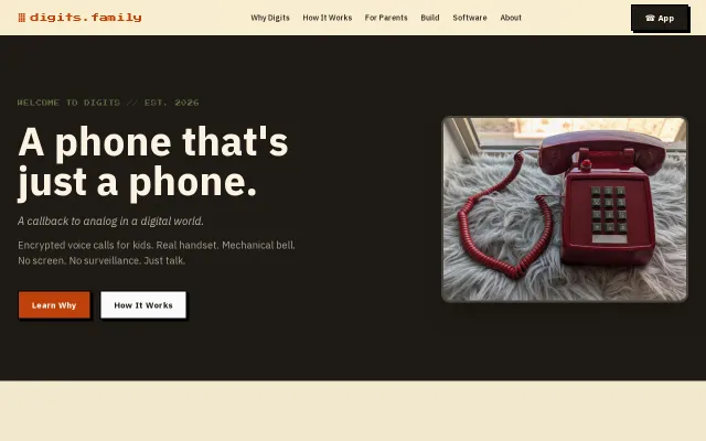 Digits – Encrypted calls from gutted vintage desk phones