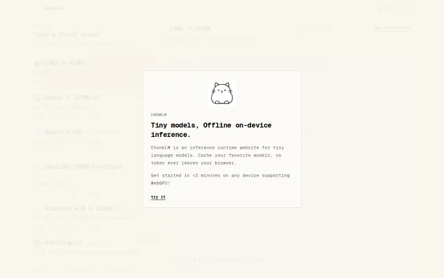 ChonkLM – Tiny language models running offline in the browser