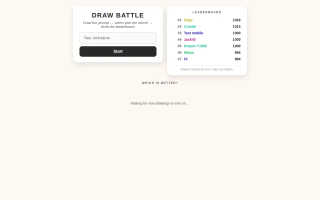 Draw Battle