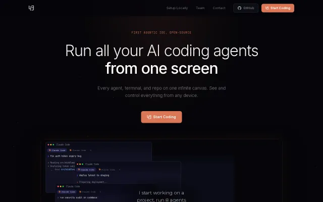 Open-source 2D IDE for managing agent CLIs