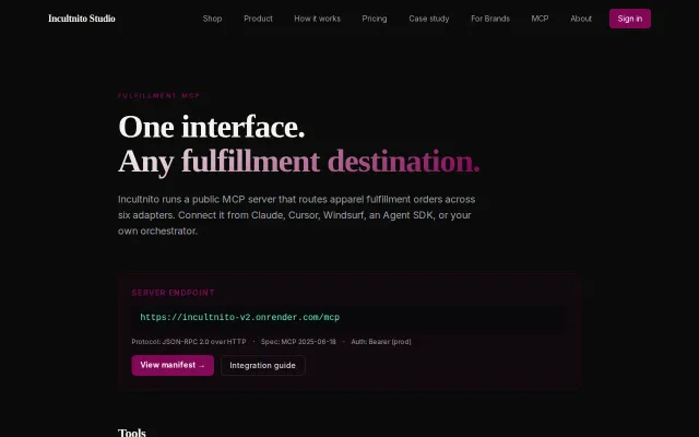 Fulfillment MCP – one router contract, swap the printer