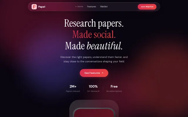 TikTok but for Scientific Papers
