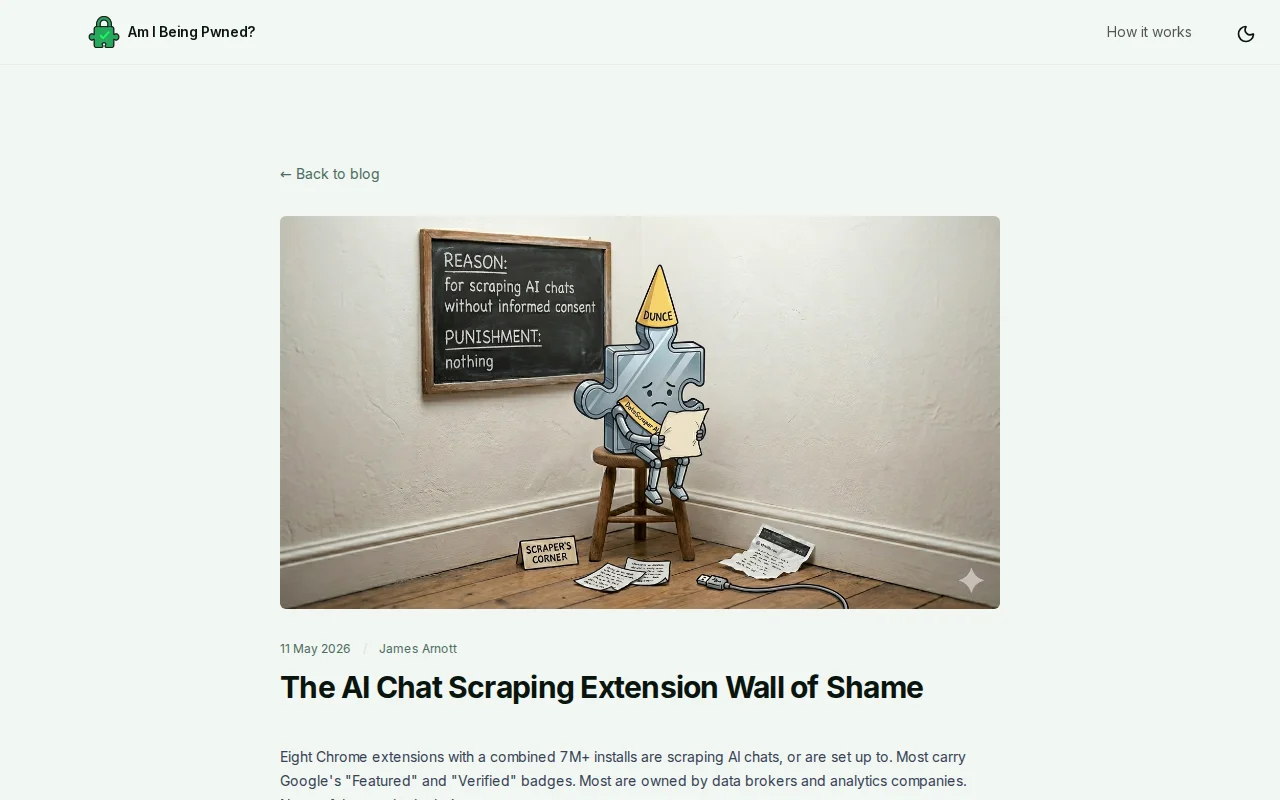 The Extensions Scraping Your AI Chats