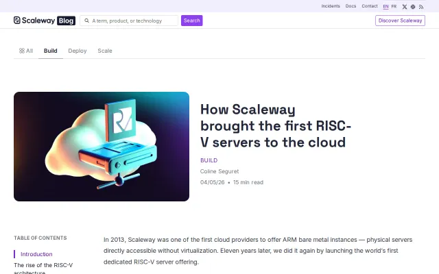 How Scaleway brought the first RISC-V servers to the cloud