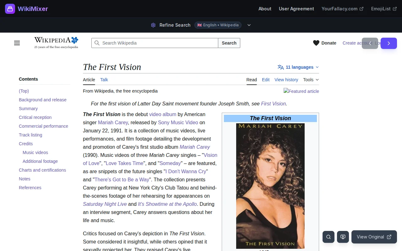 WikiMixer – Explore random Wikipedia and Wikivoyage in 50 languages