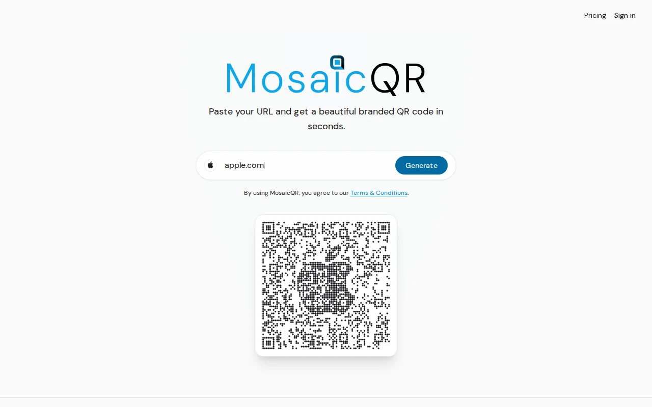 MosaicQR – QR codes that double as pixel art of any simple image