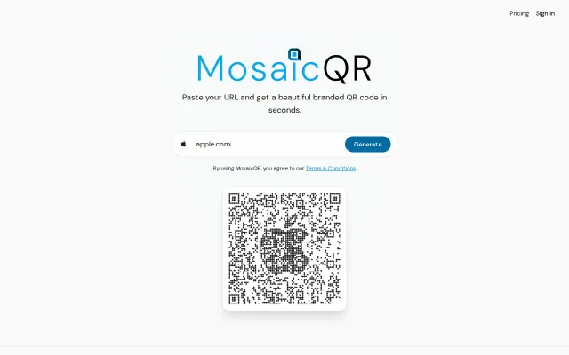 MosaicQR – QR codes that double as pixel art of any simple image