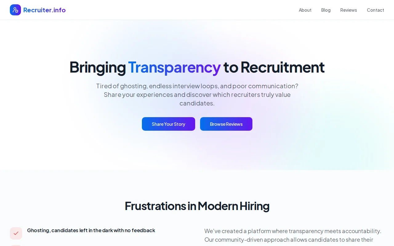 Rate and Review Recruiters