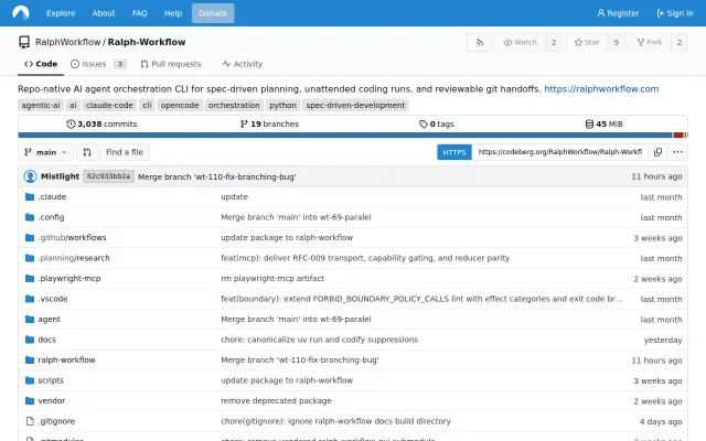 Ralph Workflow - Simple Agent-Agnostic AI Orchestrator based on Ralph.