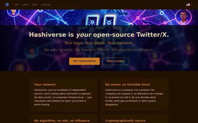 Hashiverse, an open-source decentralized social network in Rust