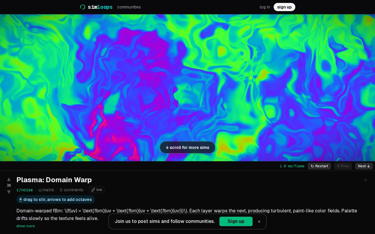 Like Reddit but for Interactive Simulations
