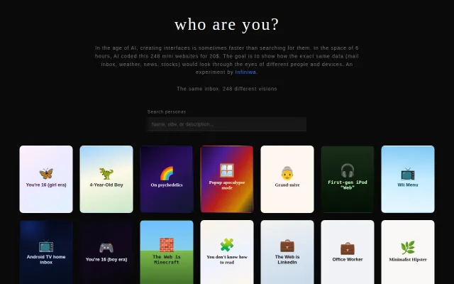 Showing the same info in 248 different UI