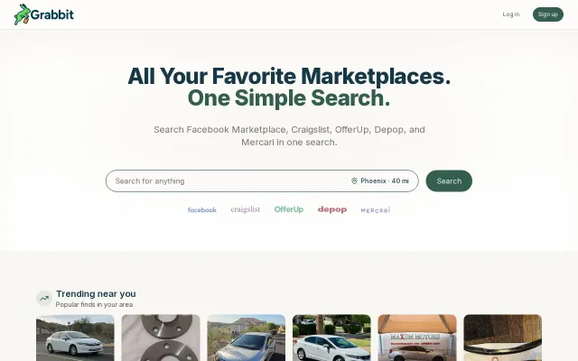 Grabbit: Search secondhand marketplaces in one place