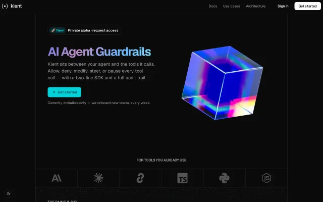 Klent – one click between your AI agent and a prod blast radius