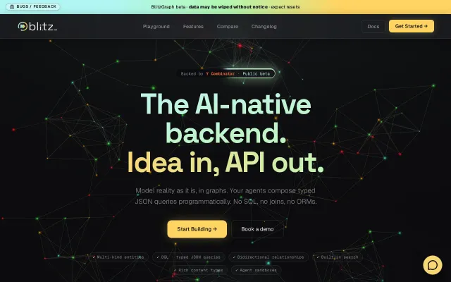 BlitzGraph – Supabase for graphs, designed for LLM agents