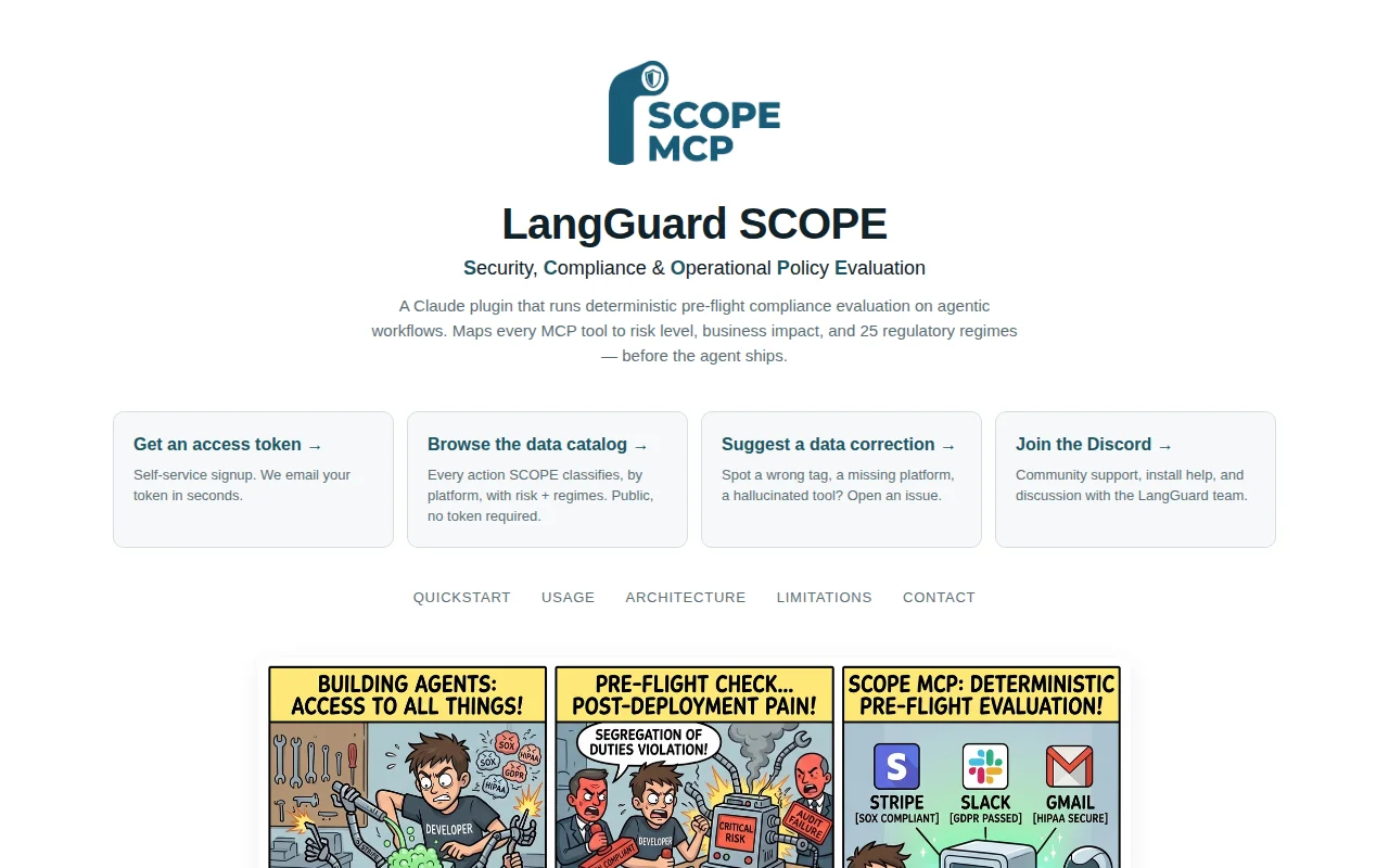 Scope MCP, Compliance checking for vibe coding teams