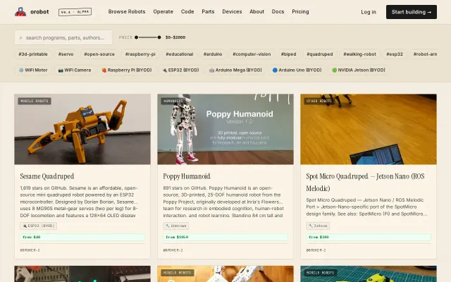 Browse 61 3D Printable Robots