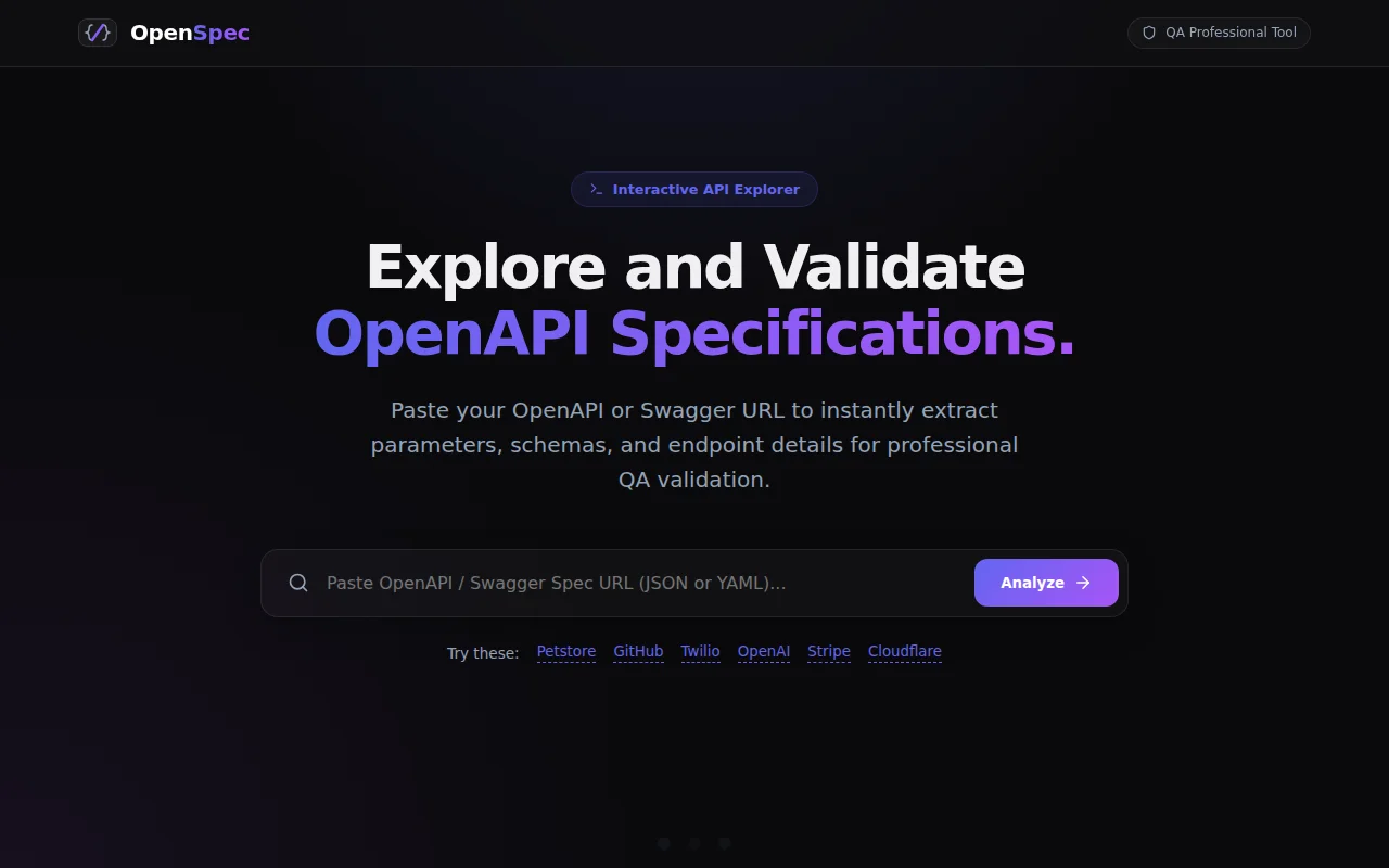 OpenSpec – OpenAPI/Swagger explorer with a contract linter