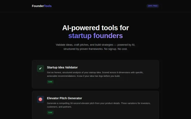 I built a free AI startup validator – it scored a dog walking app 4/10