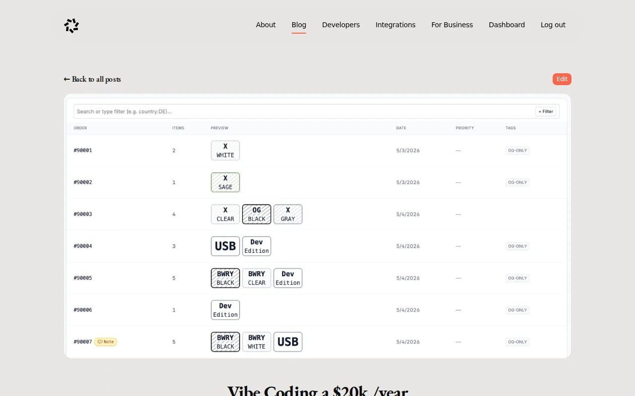 Vibe Coding a $20k /Year Enterprise Logistics Platform