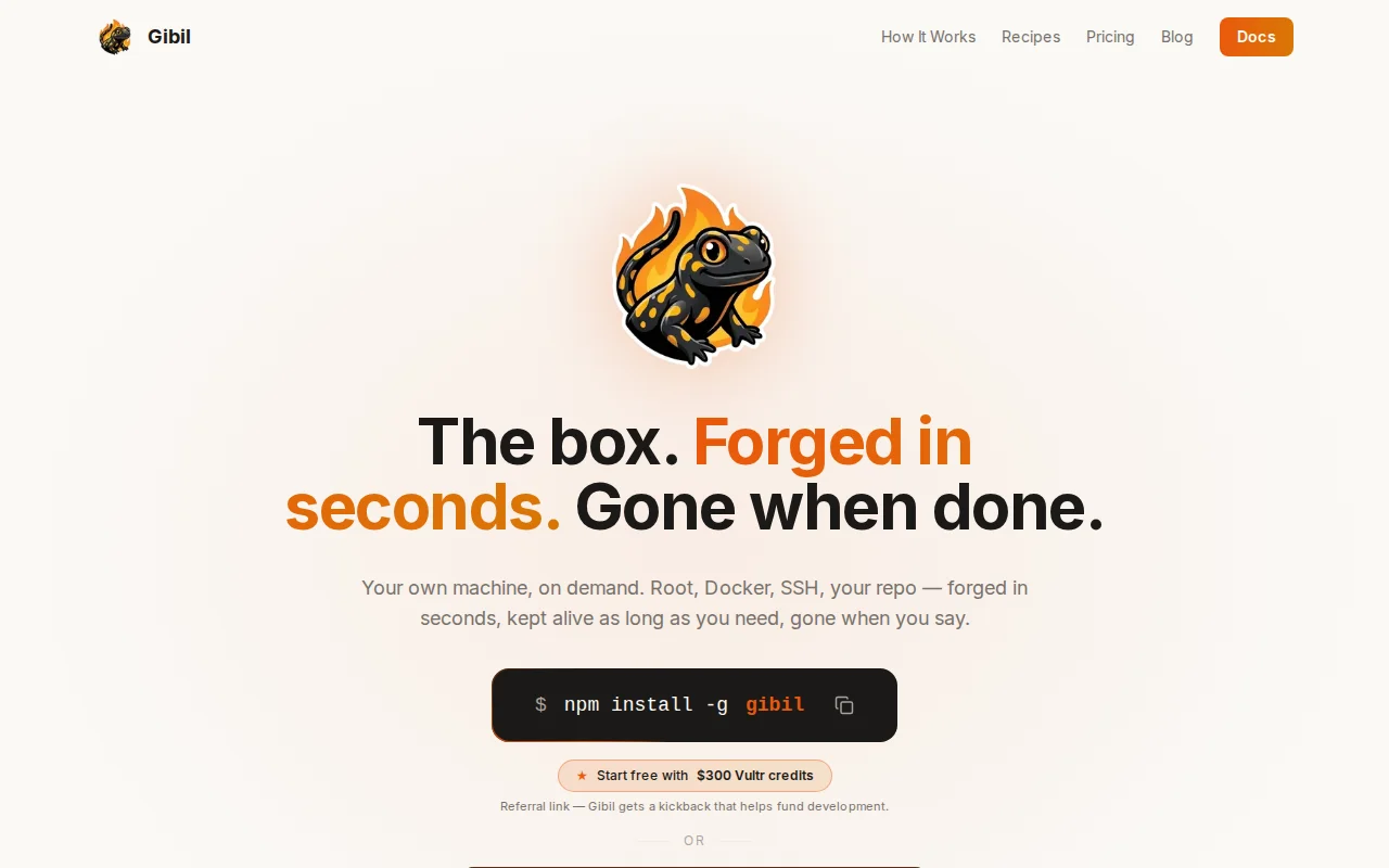 Setup a box on demand and run your agent on it remotely