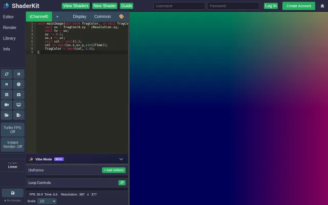 ShaderKit – A browser GLSL editor I built for my own art