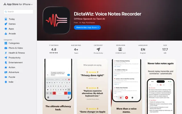 Offline voice to text and AI keyboard