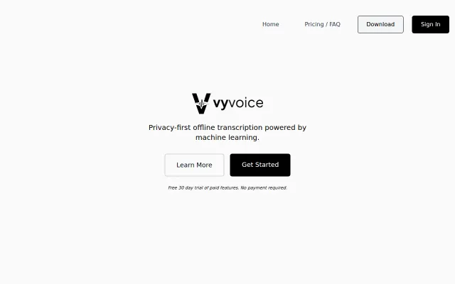 Vyvoice: Privacy-first, cross-platform, offline voice transcription app