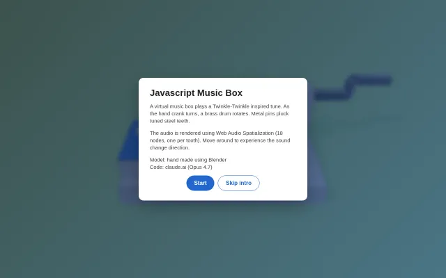 I vibe coded a music box