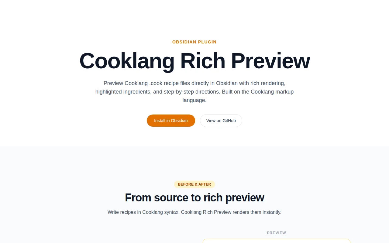 Cooklang Rich Preview