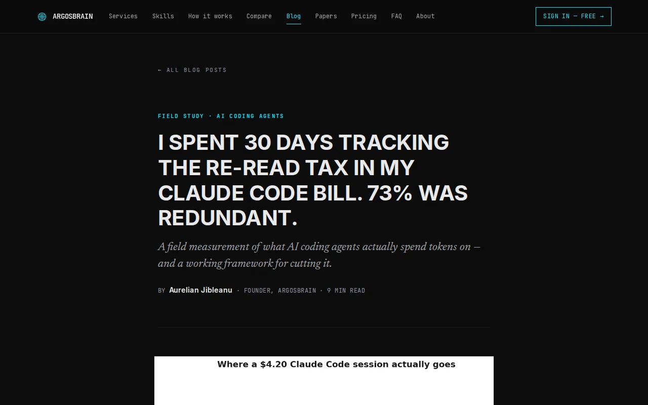Uber burned its 2026 AI budget by April. Why? 73% redundant reads