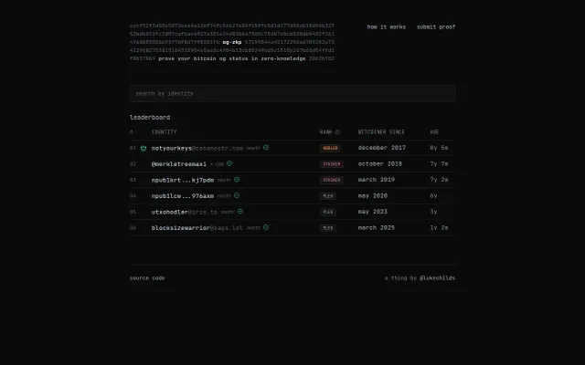 Og-zkp – Prove your Bitcoin OG status in zero-knowledge