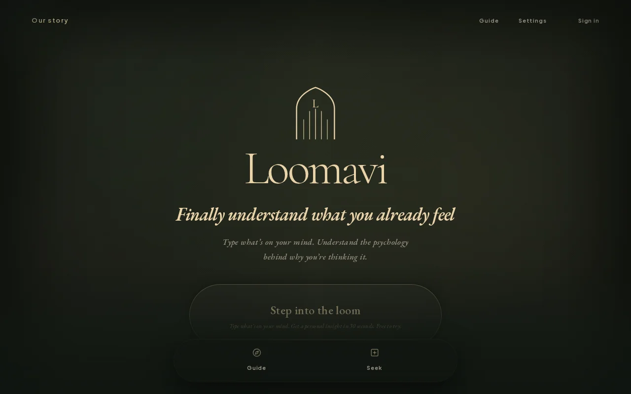 Loomavi-psychological insight tool that decodes what you are feeling