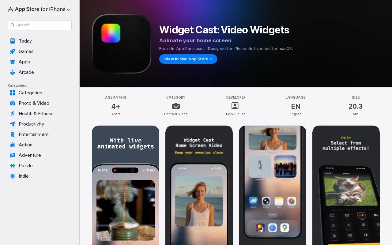 Show HN: Widget Cast – Video Widgets for Your iPhone and Apple Watch