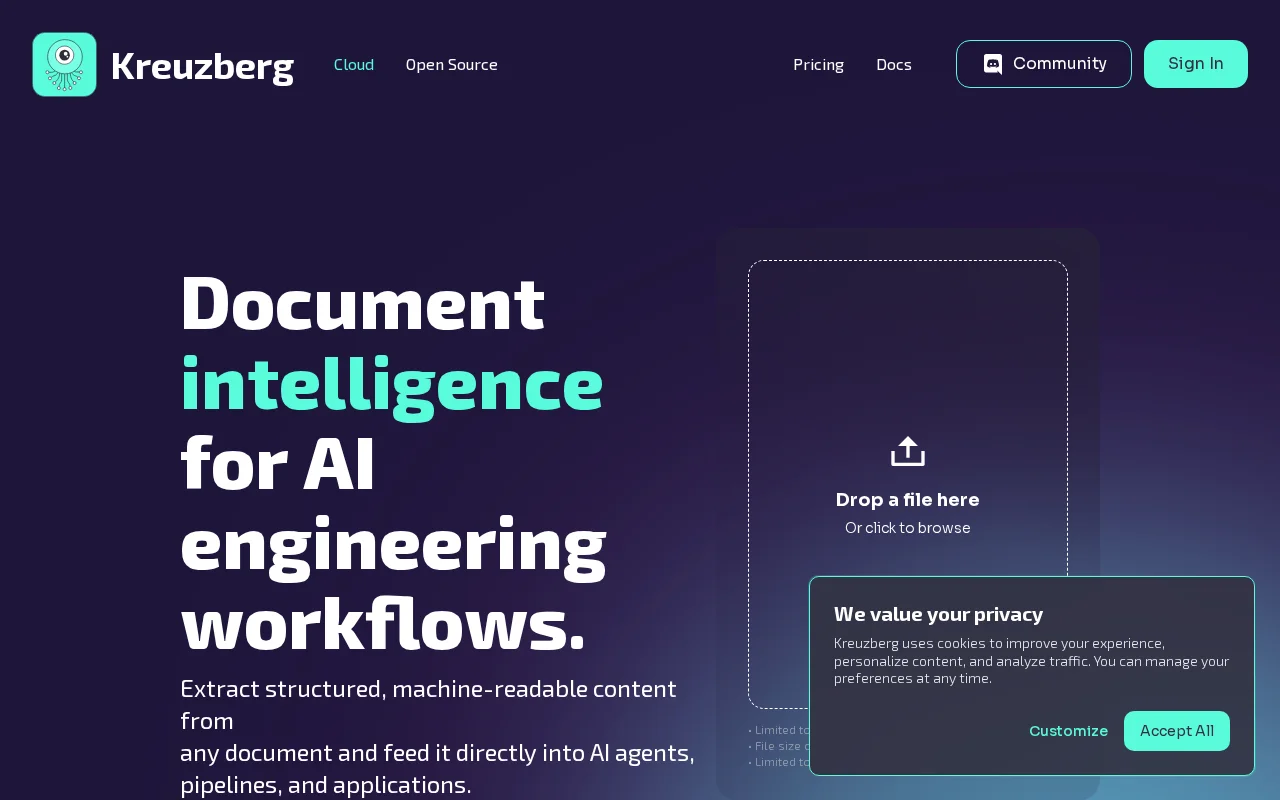 Kreuzberg Cloud – ultra fast content intelligence – in public beta