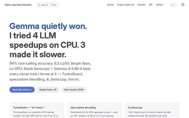 Llama CPU Benchmarks