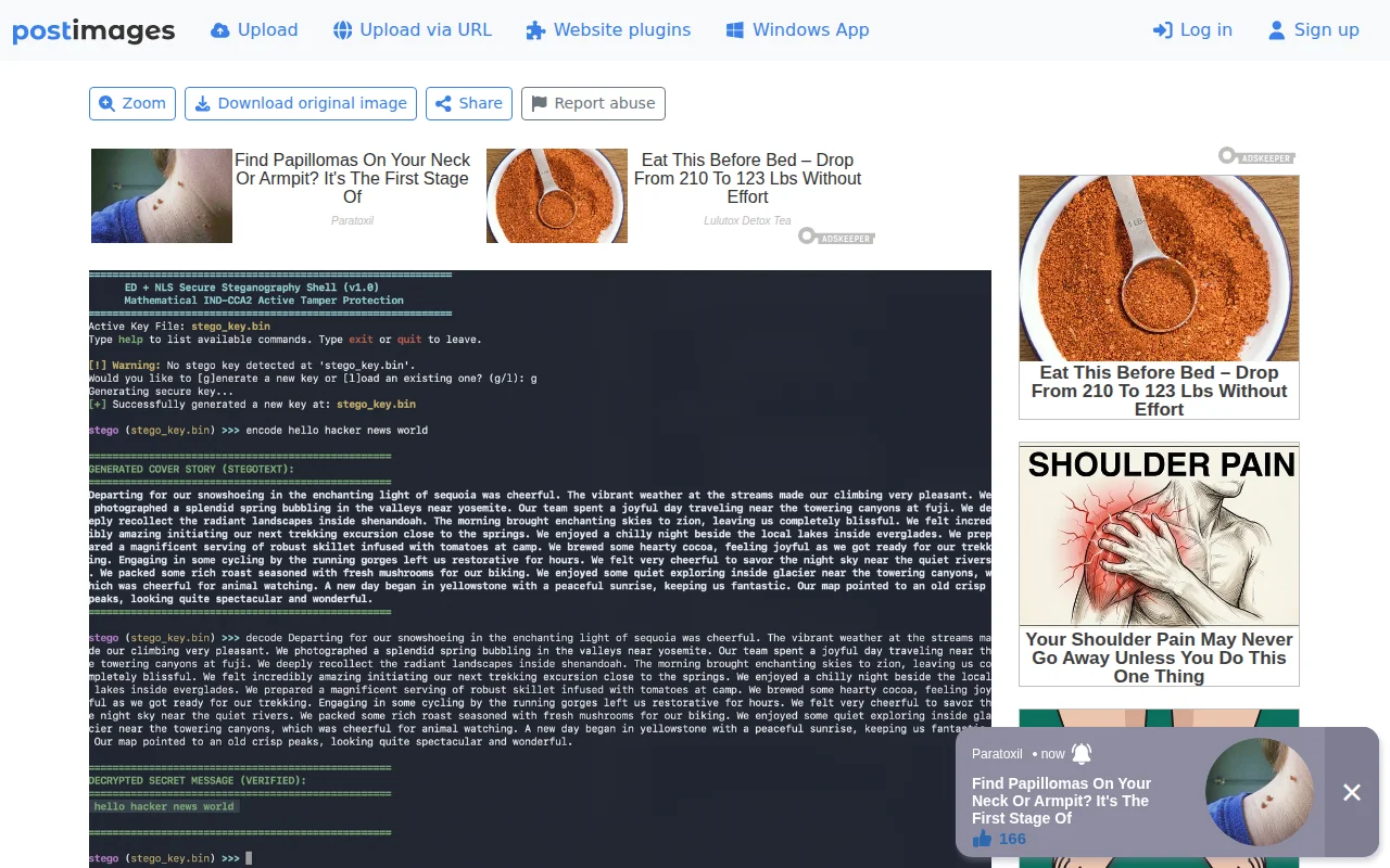 Hiding a secret message in plain sight with Steganography