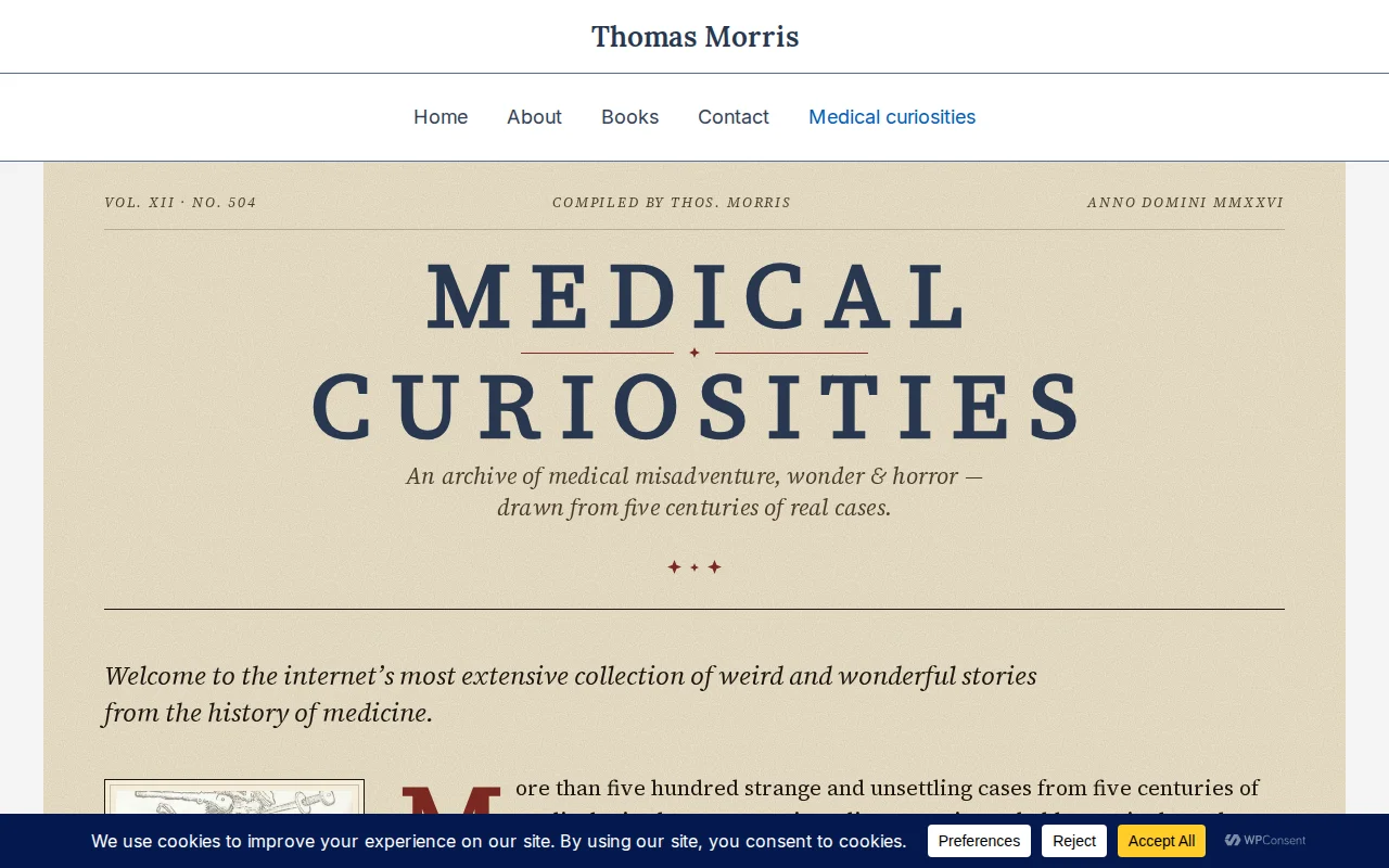 A searchable archive of 500 historical medical curiosities