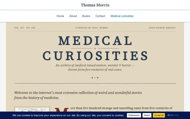 A searchable archive of 500 historical medical curiosities