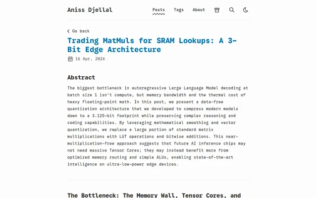 3.125-Bit LLM quantization bypassing tensor cores
