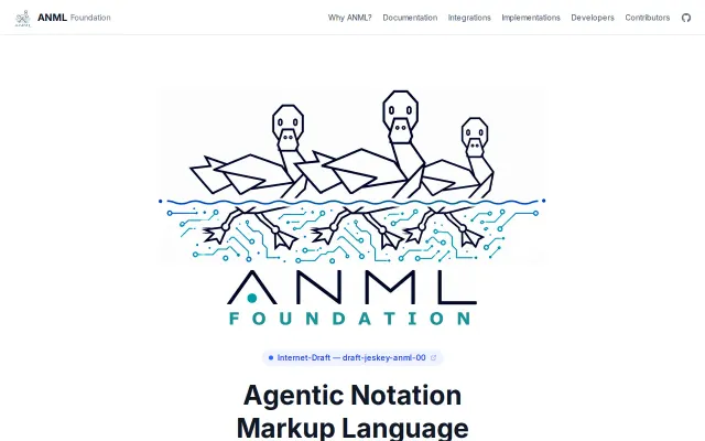 ANML – A machine-first markup language for the agentic web (IETF Draft)