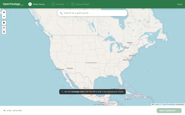 Generate free golf yardage books from OpenStreetMap data