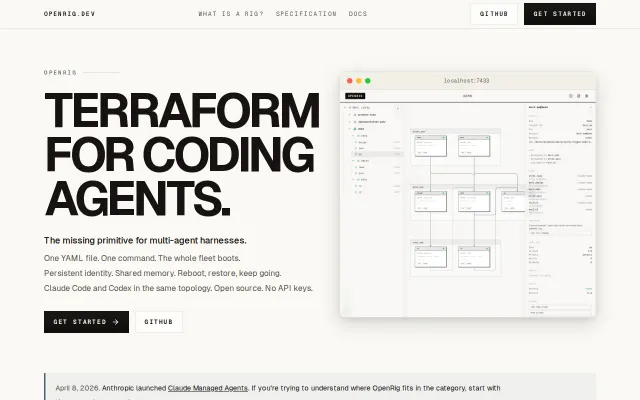 OpenRig – a control plane for multi-agent coding topologies
