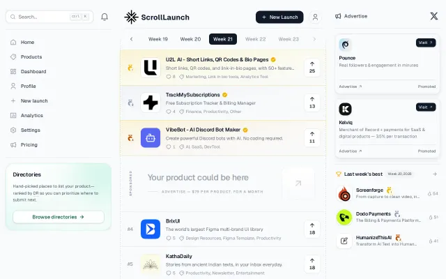 I built a Product Hunt alternative that gets views