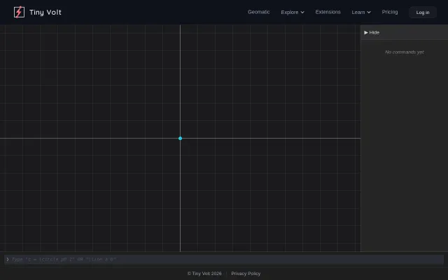Geomatic – a command-driven geometry studio enabled with autodiff