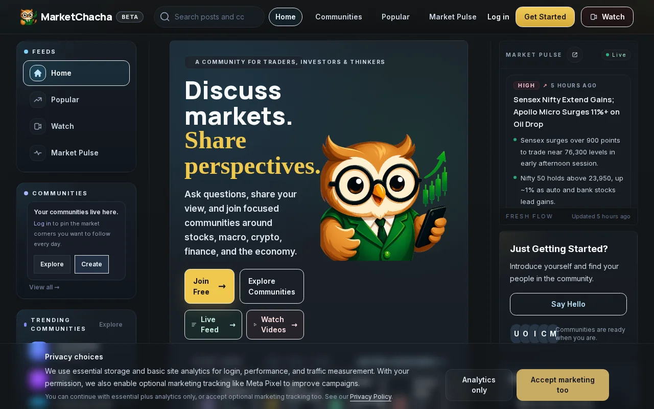 MarketChacha – Reddit for traders with verified track records